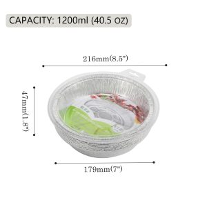 black and gold aluminum foil container z154 465 (复制)