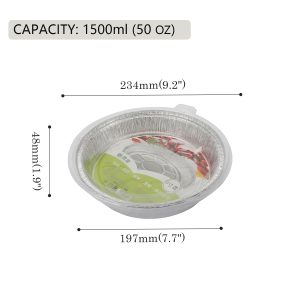 black and gold aluminum foil container z154 1(复制)